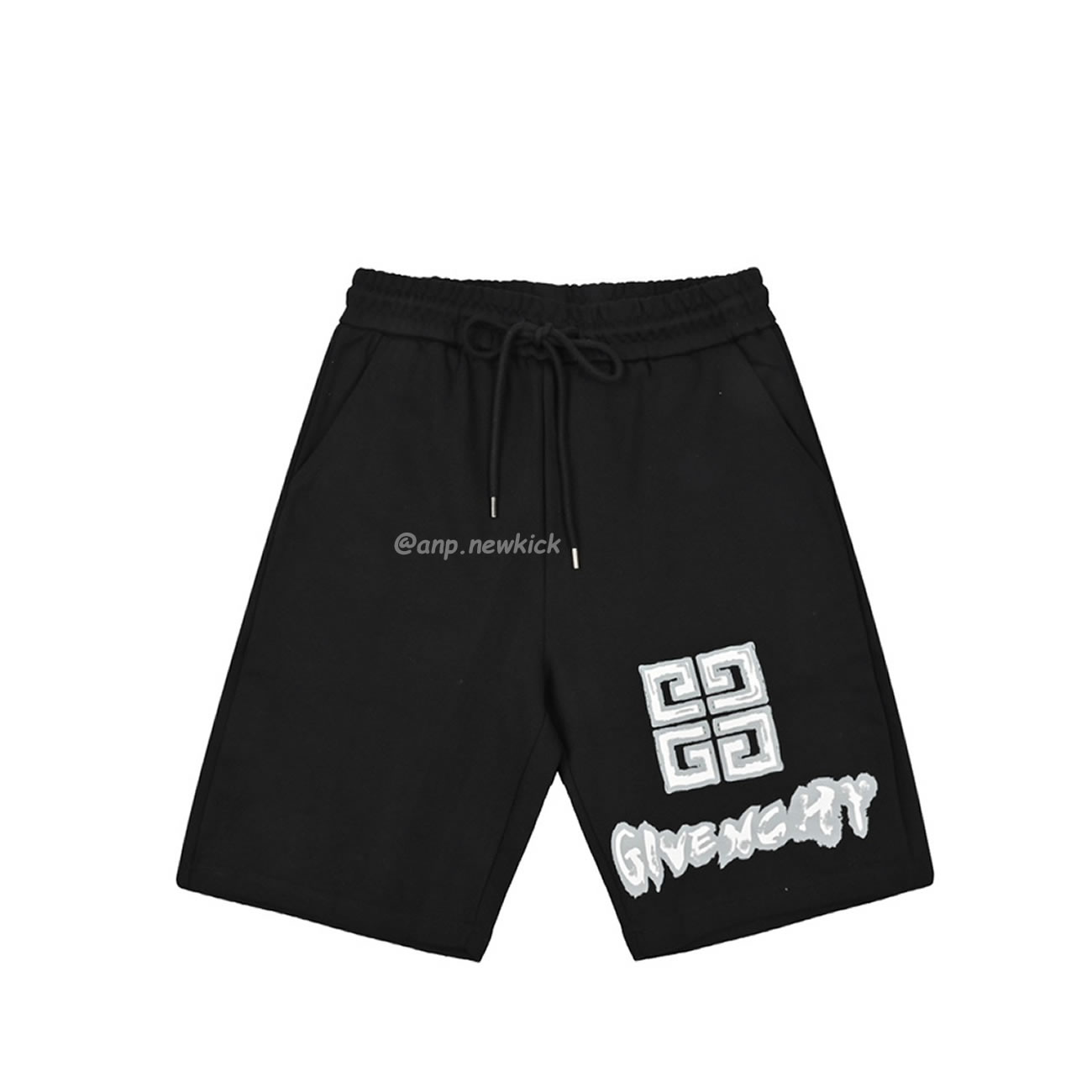 Givenchy 24ss Hand Drawn Logo Checkered Shorts (1) - newkick.vip